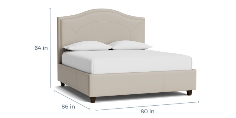 Vienna Leather Upholstered Bed 1992K169LKIT57