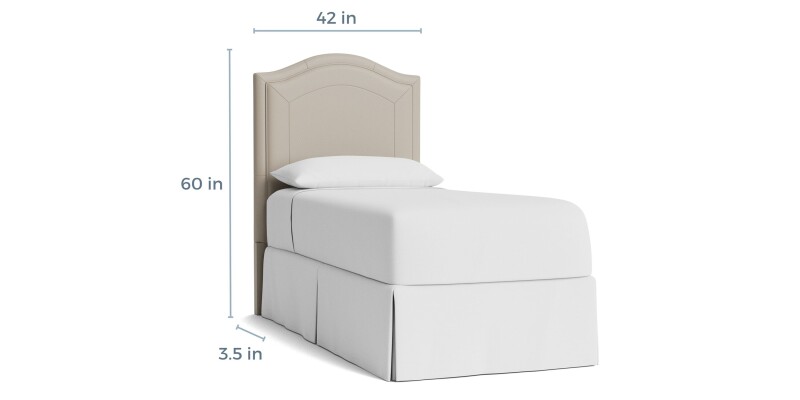 Vienna Leather Upholstered Bed 1993H139L55