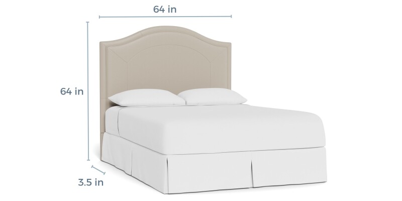 Vienna Leather Upholstered Bed 1993H159L52