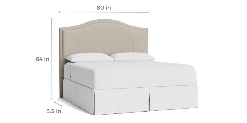 Vienna Leather Upholstered Bed 1993H169L52