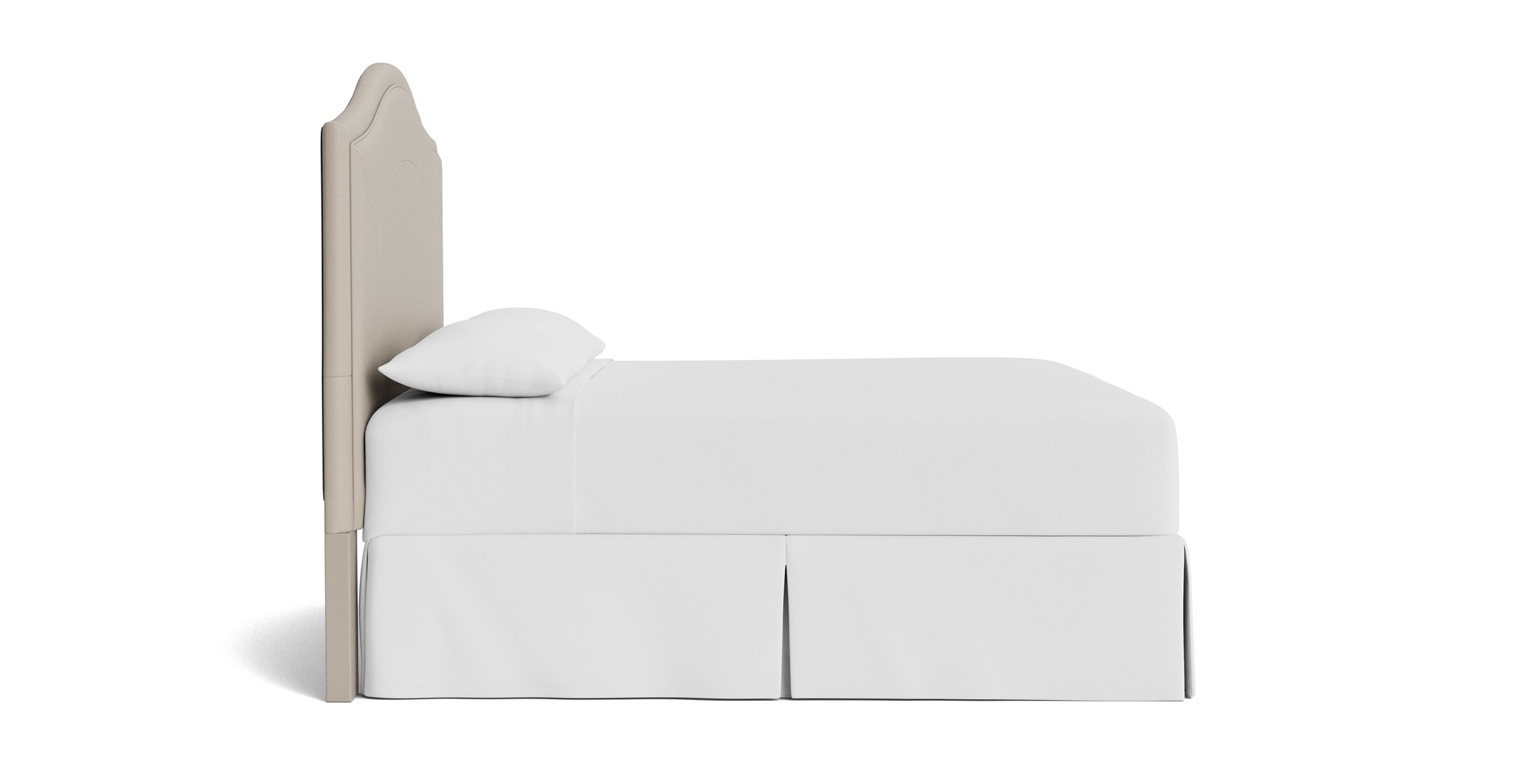 Vienna Leather Upholstered Bed 1993H169L56