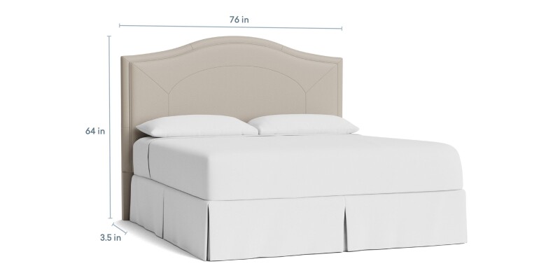 Vienna Leather Upholstered Bed 1993H179L55