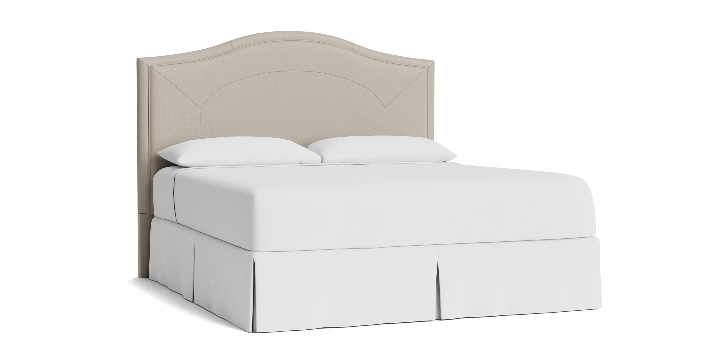 Vienna Leather Upholstered Bed 1993H179L56