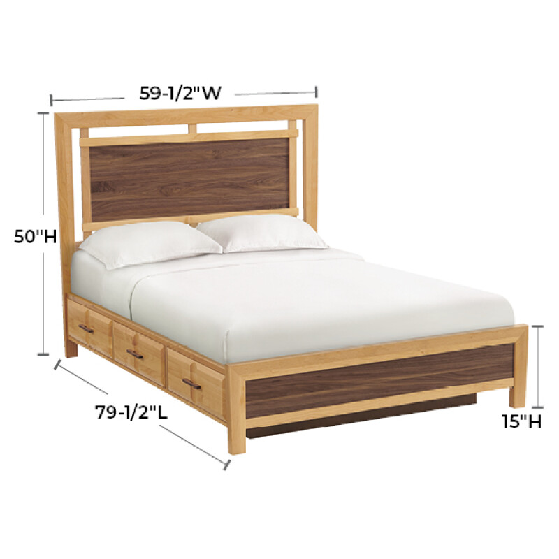 1995 Addison Full Panel Storage Bed 1995DUET