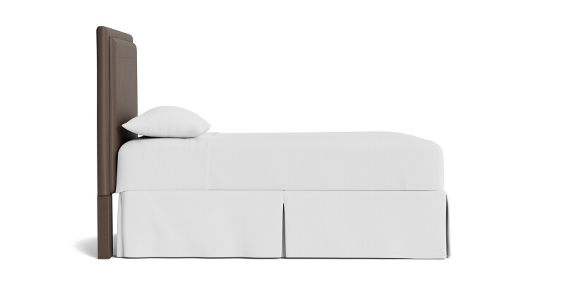 Manhattan Leather Upholstered Bed 1995H139L52