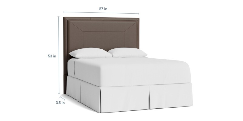 Manhattan Leather Upholstered Bed 1995H149L54