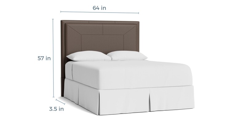 Manhattan Leather Upholstered Bed 1995H159L53