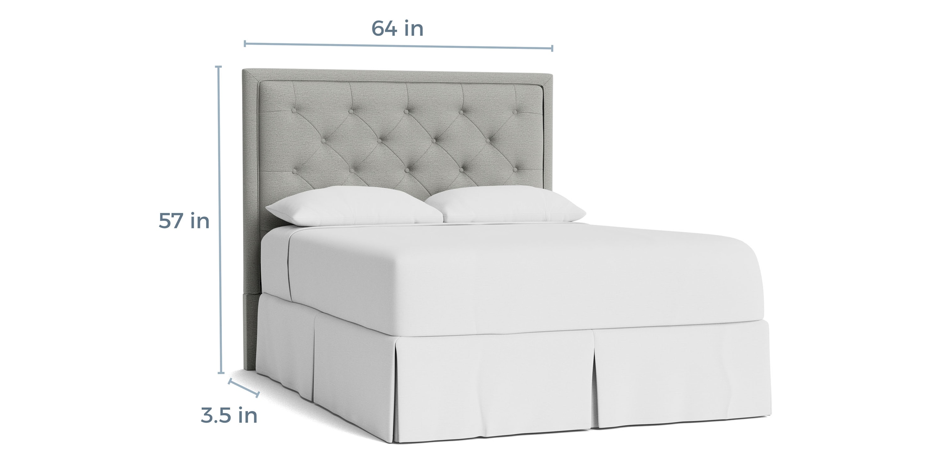Manhattan Tufted Upholstered Bed 1995H159T28