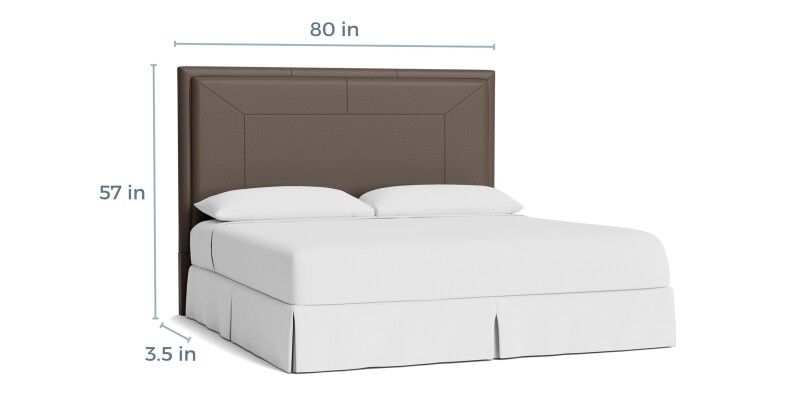 Manhattan Leather Upholstered Bed 1995H169L54