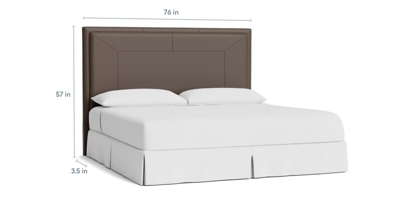 Manhattan Leather Upholstered Bed 1995H179L53