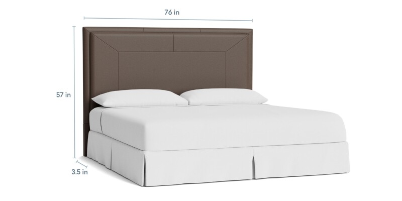 Manhattan Leather Upholstered Bed 1995H179L54
