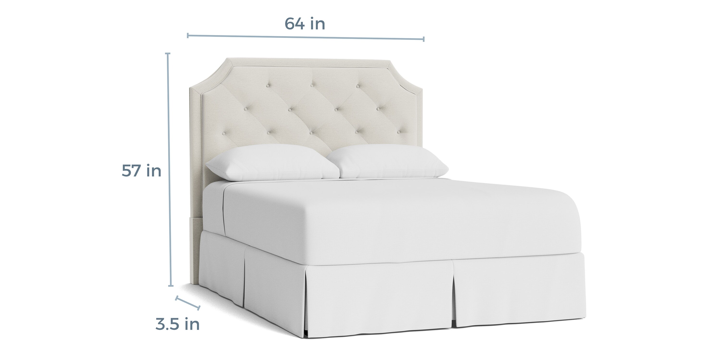Florence Tufted Upholstered Bed 1997H159T28