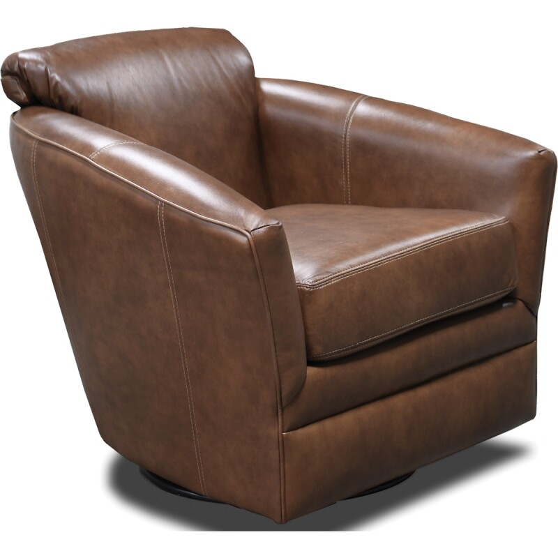 Lyra Leather Swivel Glider 1L071AL