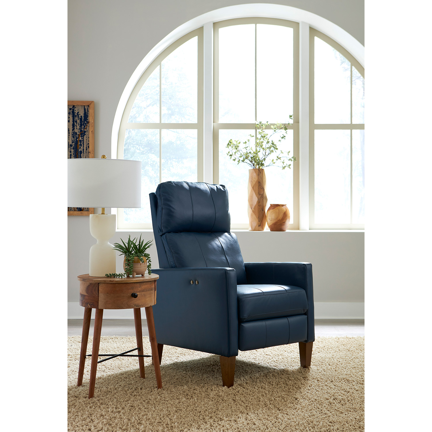 Janae - Contemporary High-leg Recliner - Espresso - 1L30E 1L30E