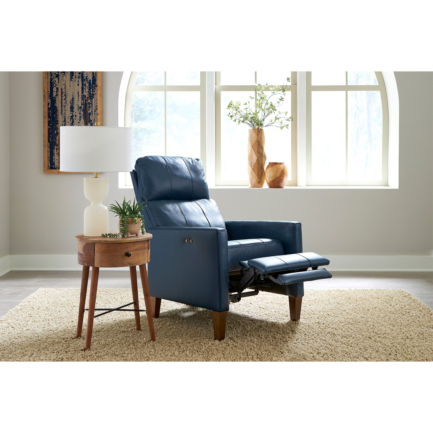 Janae - Contemporary High-leg Recliner - Espresso - 1L30E 1L30E