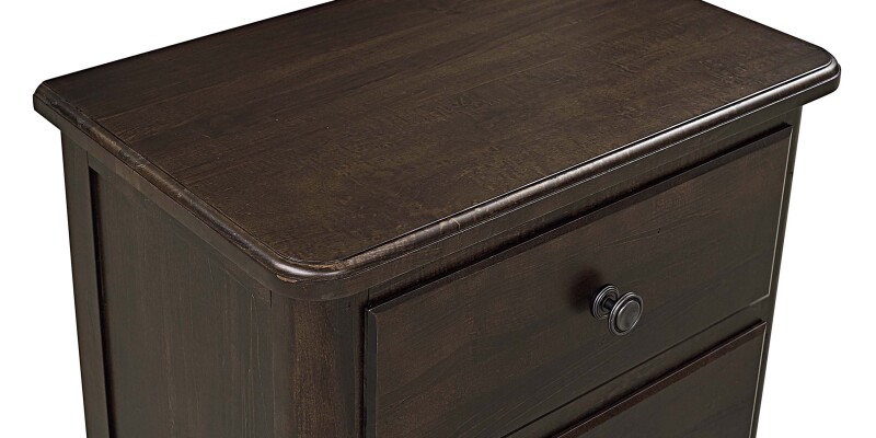 Heritage Two Drawer Nightstand 20150270ZSANDSTONEAPMETKNOBL
