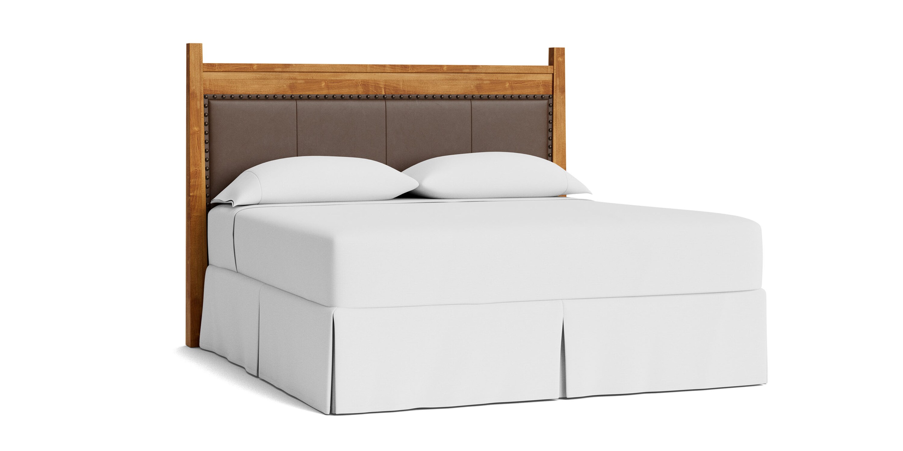 Heritage Leather Upholstered Bed 2015H166L52