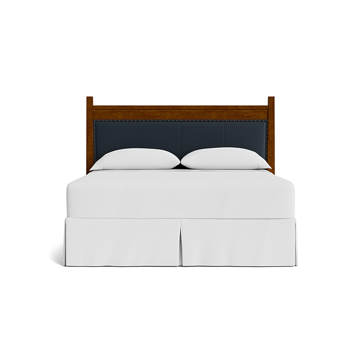 Heritage Leather Upholstered Bed 2015H166L54
