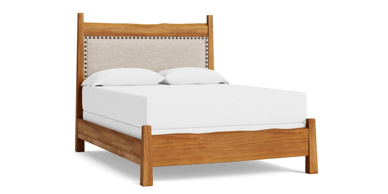 Heritage Live Edge Upholstered Bed 2015K153FLOWKIT34