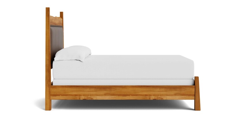 Heritage Live Edge Leather Upholstered Bed 2015K153LLOWKIT59