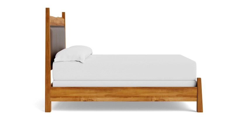 Heritage Live Edge Leather Upholstered Bed 2015K163LLOWKIT56