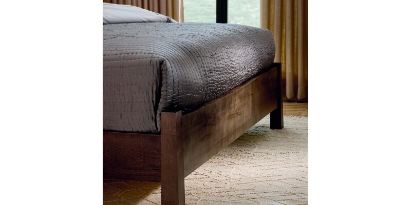 Heritage Live Edge Leather Upholstered Bed 2015K163LLOWKIT60