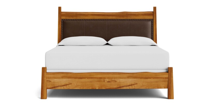 Heritage Live Edge Leather Upholstered Bed 2015K173LLOWKIT57