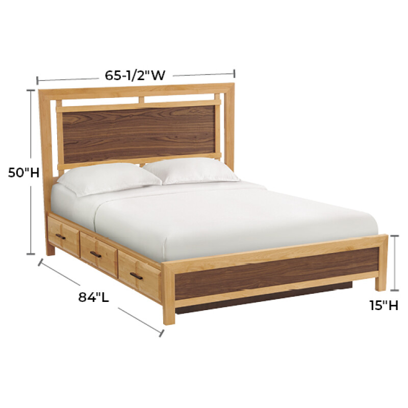 2018 Addison Queen Panel Storage Bed 2018DUET