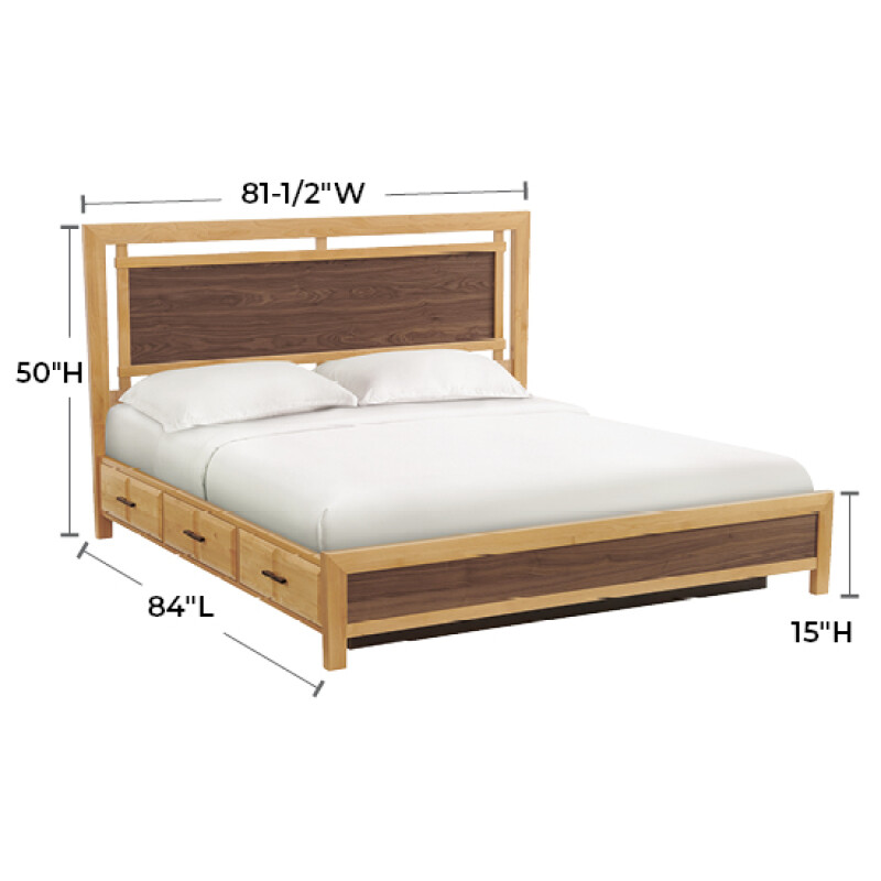 2022 Addison King Panel Storage Bed 2022DUET