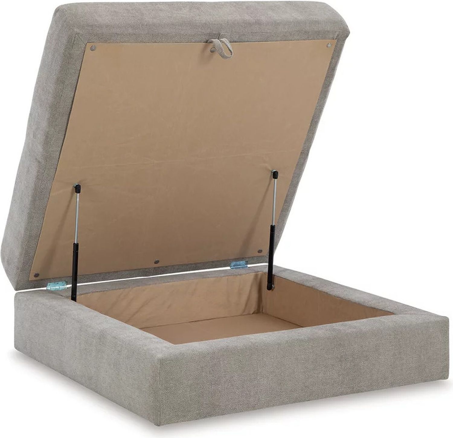 Aslan Court Ottoman With Storage In Pebble 2030511