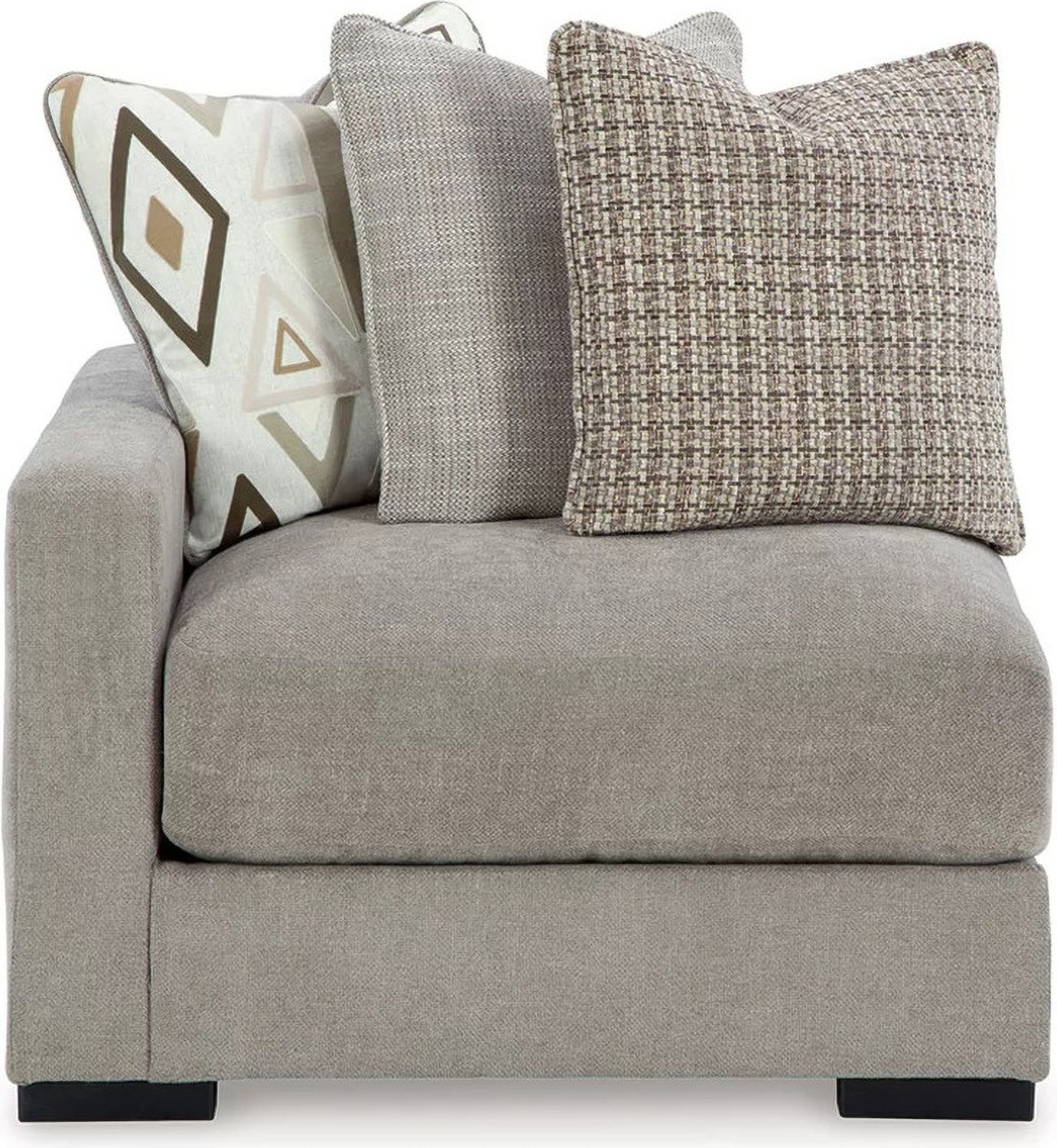 Aslan Court 2-Piece Loveseat Sectional In Pebble 20305S1