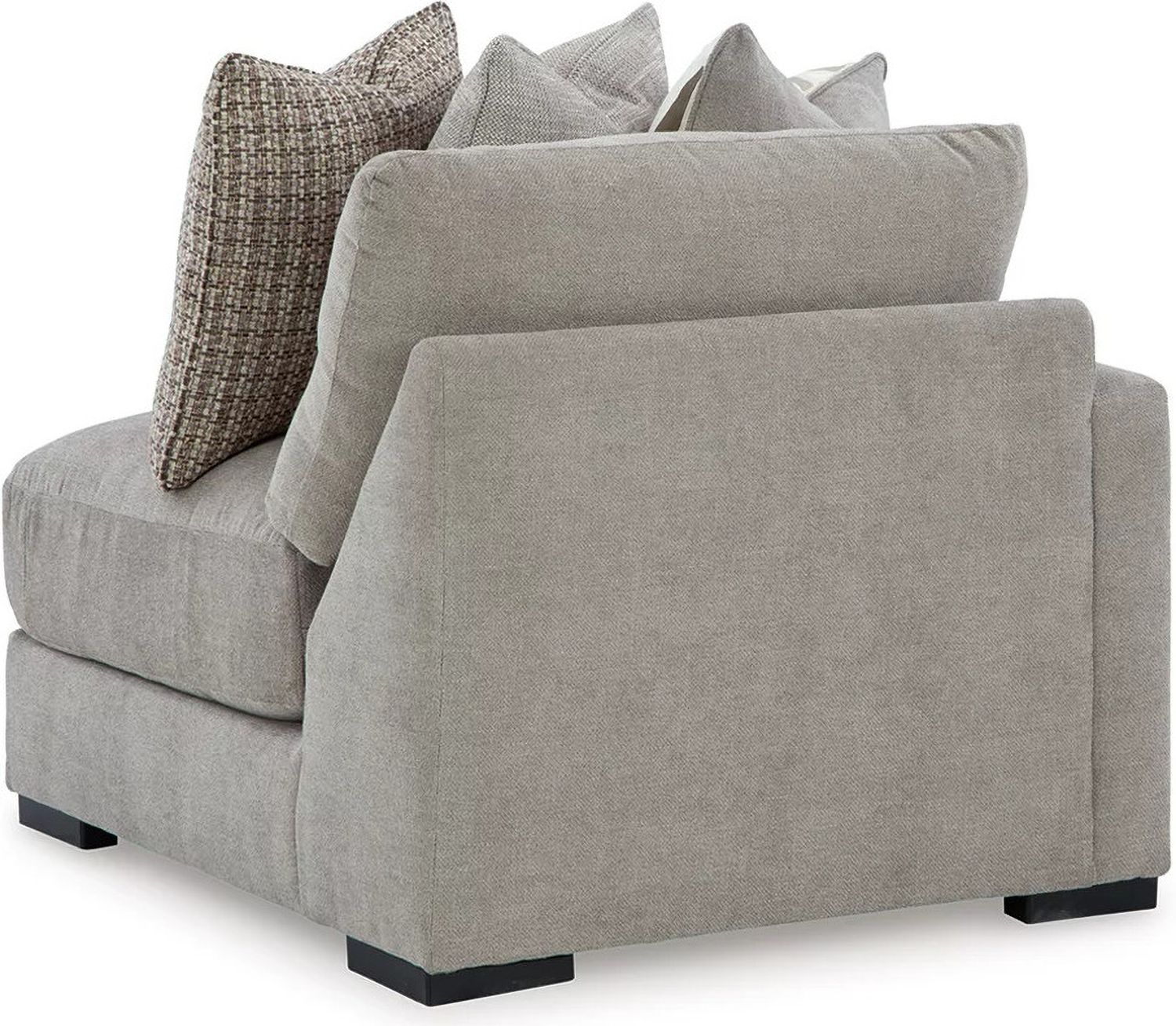 Aslan Court 2-Piece Loveseat Sectional In Pebble 20305S1