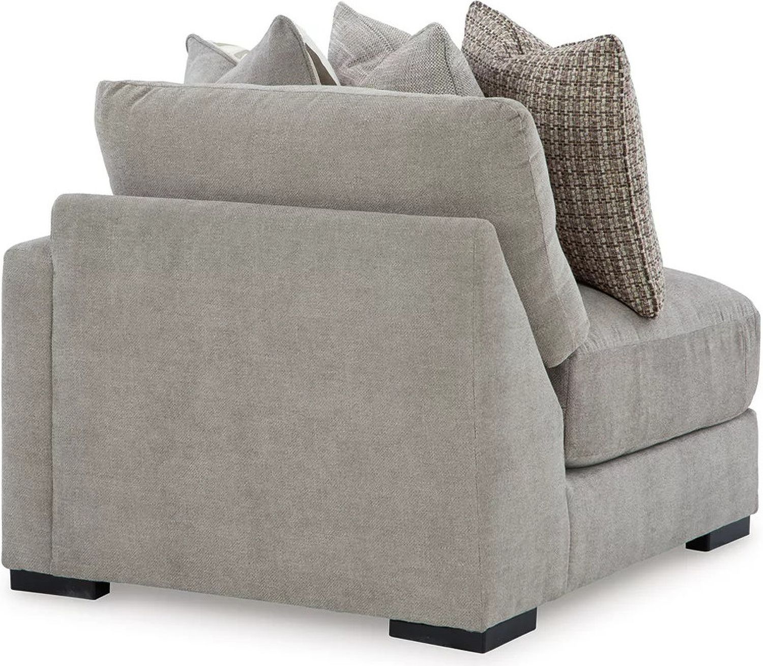 Aslan Court 2-Piece Loveseat Sectional In Pebble 20305S1