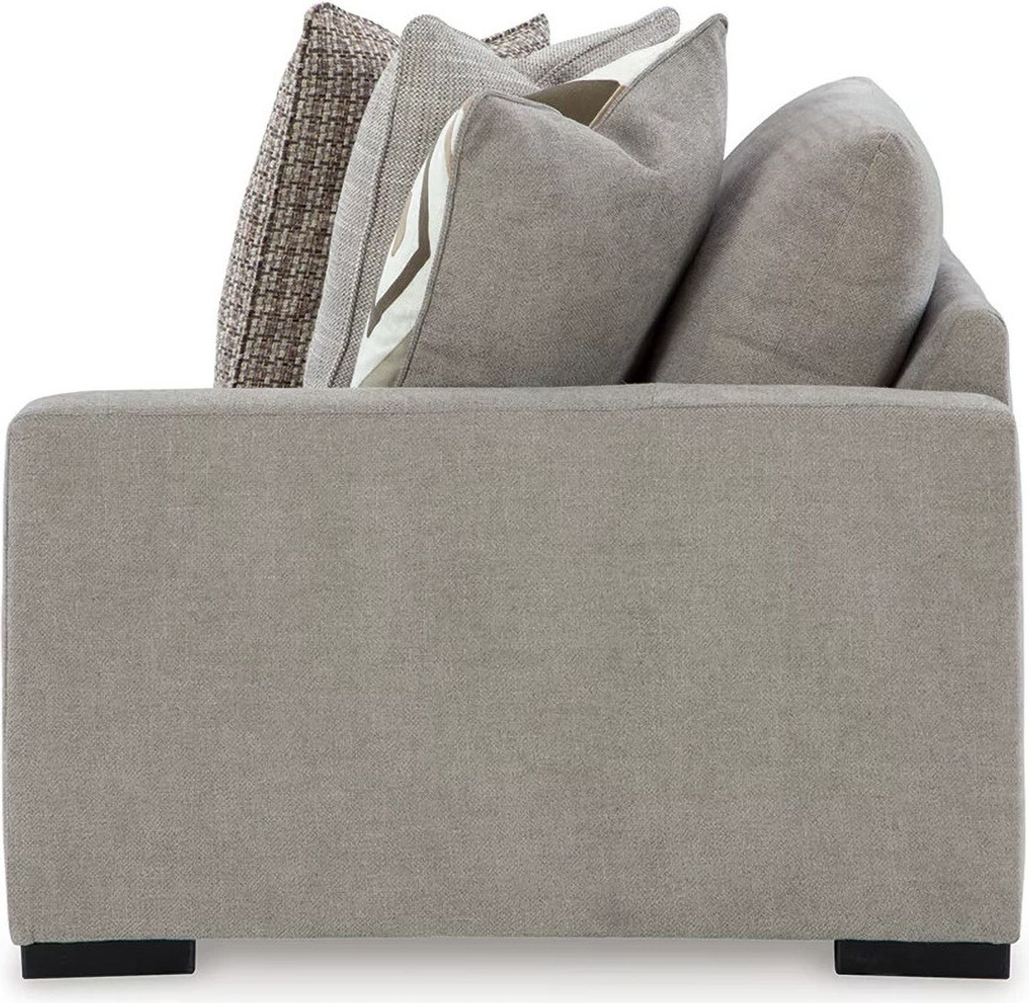 Aslan Court 2-Piece Loveseat Sectional In Pebble 20305S1
