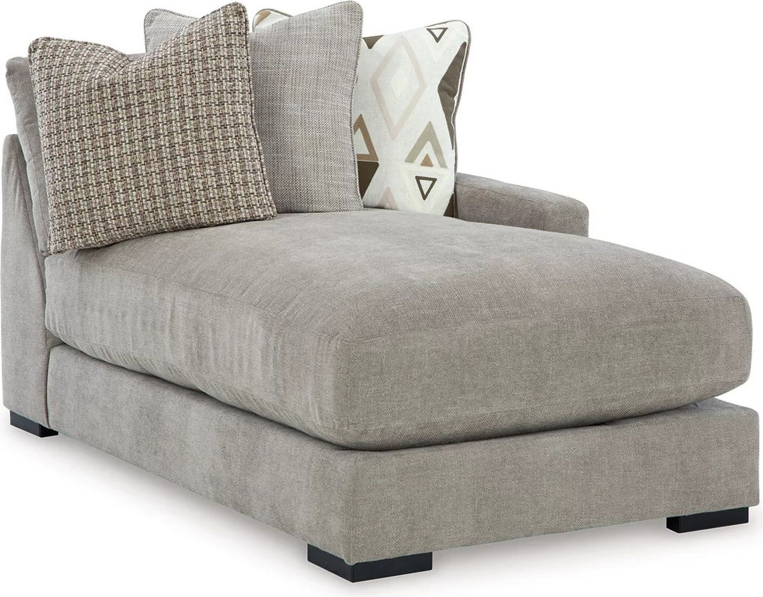 Aslan Court 4-Piece Sofa Pit Sectional In Pebble 20305S5