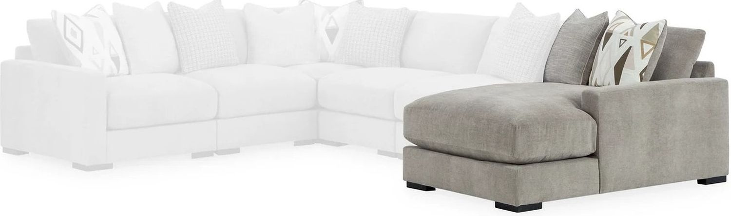 Aslan Court 4-Piece Sofa Pit Sectional In Pebble 20305S5