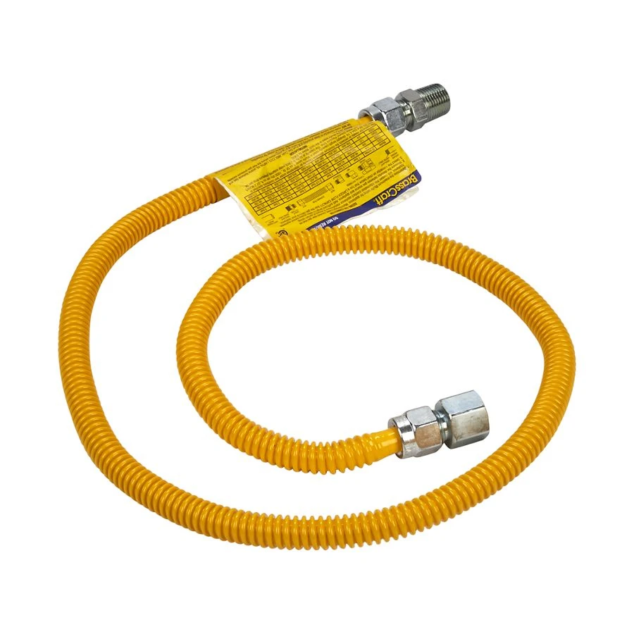 Gas Dryer Connector with 1/2" MIP x 1/2" FIP connector of 1/2" OD and 3/8" ID 20313248A