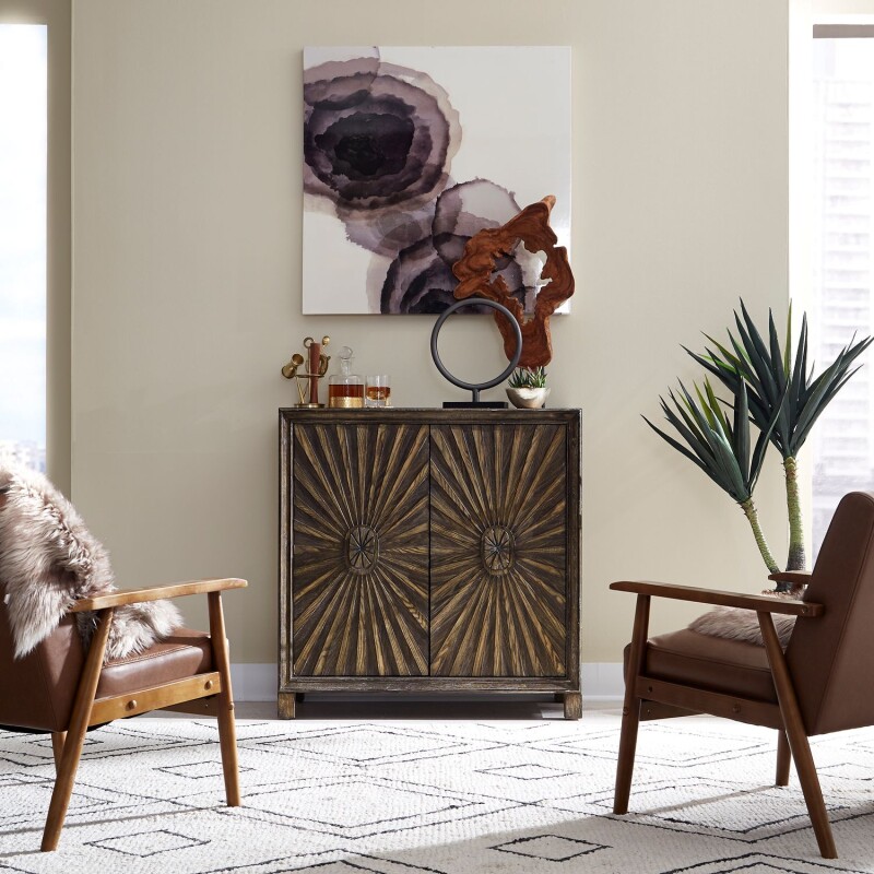 Chaucer 2 Door Wine Accent Cabinet 2041AC3839