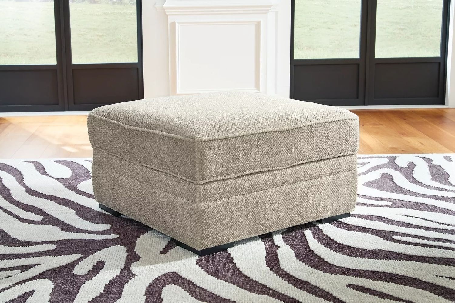 Calnita Ottoman With Storage In Sisal 2050211