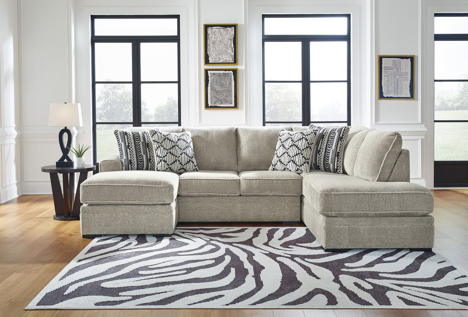 Calnita 2-Piece RAF Sectional With Chaise In Sisal 20502S1