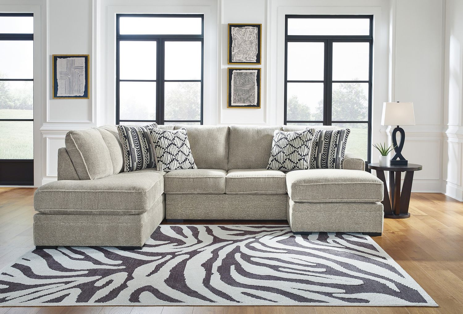 Calnita 2-Piece LAF Sectional With Chaise In Sisal 20502S2