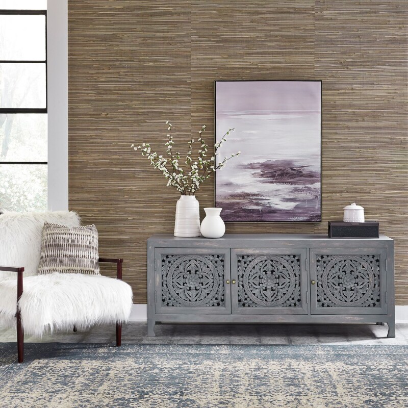 Marisol 65 Inch 3 Door Accent TV Stand 2077AC6526