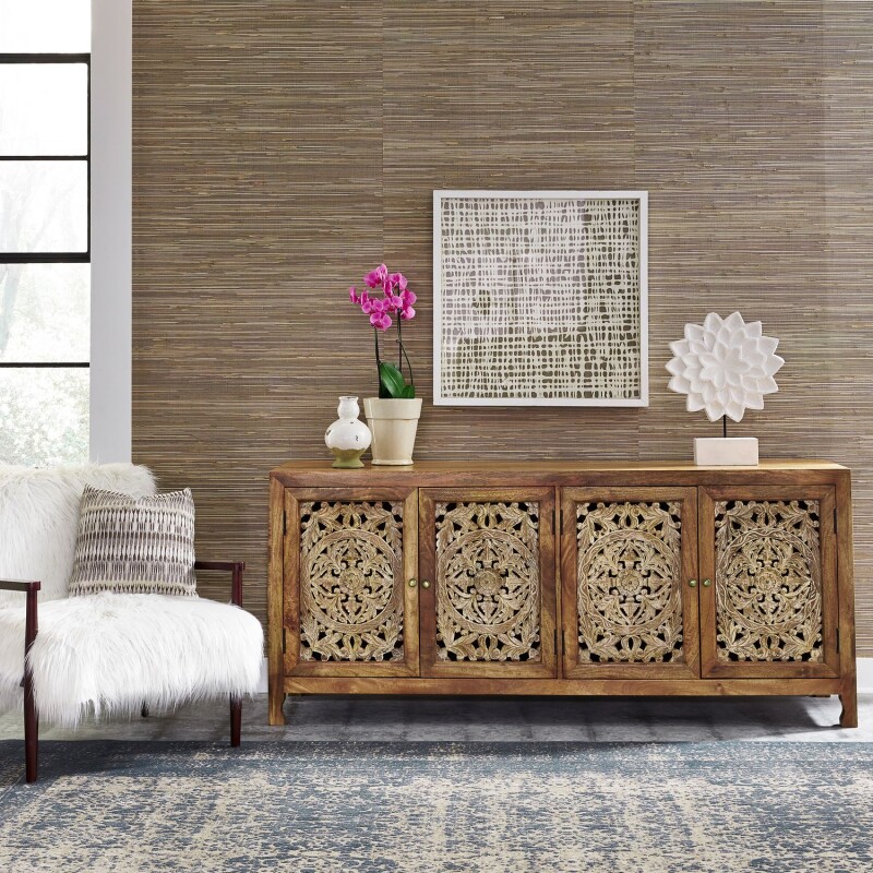 Marisol 74 Inch 4 Door Accent TV Stand 2077AC7432