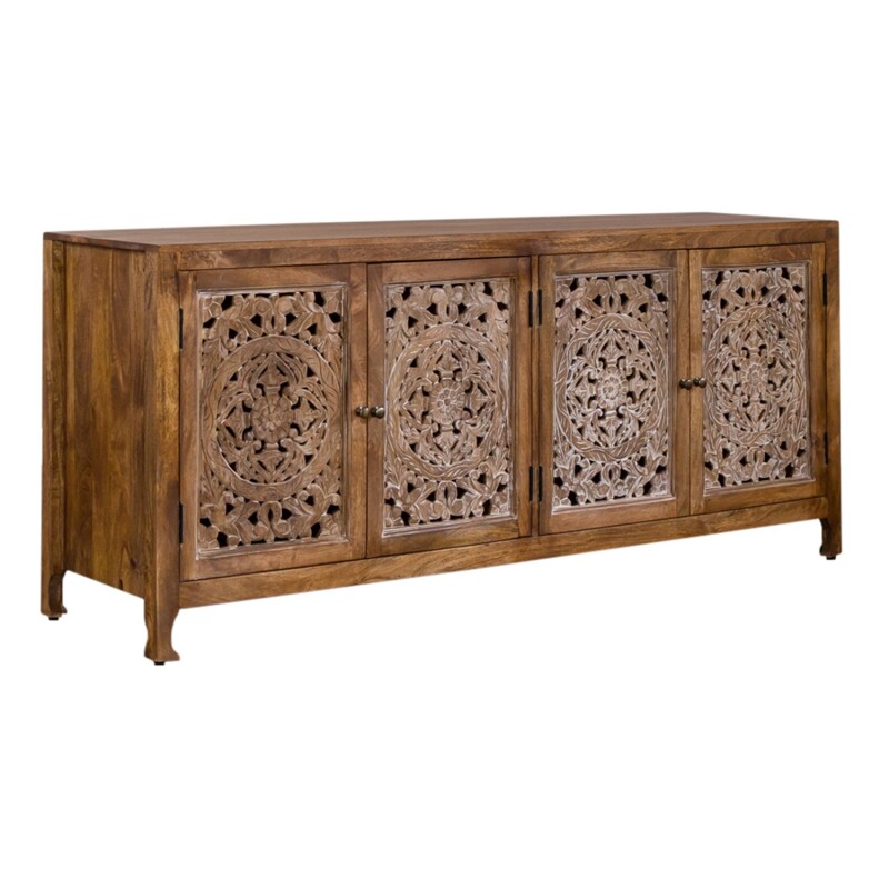 Marisol 74 Inch 4 Door Accent TV Stand 2077AC7432