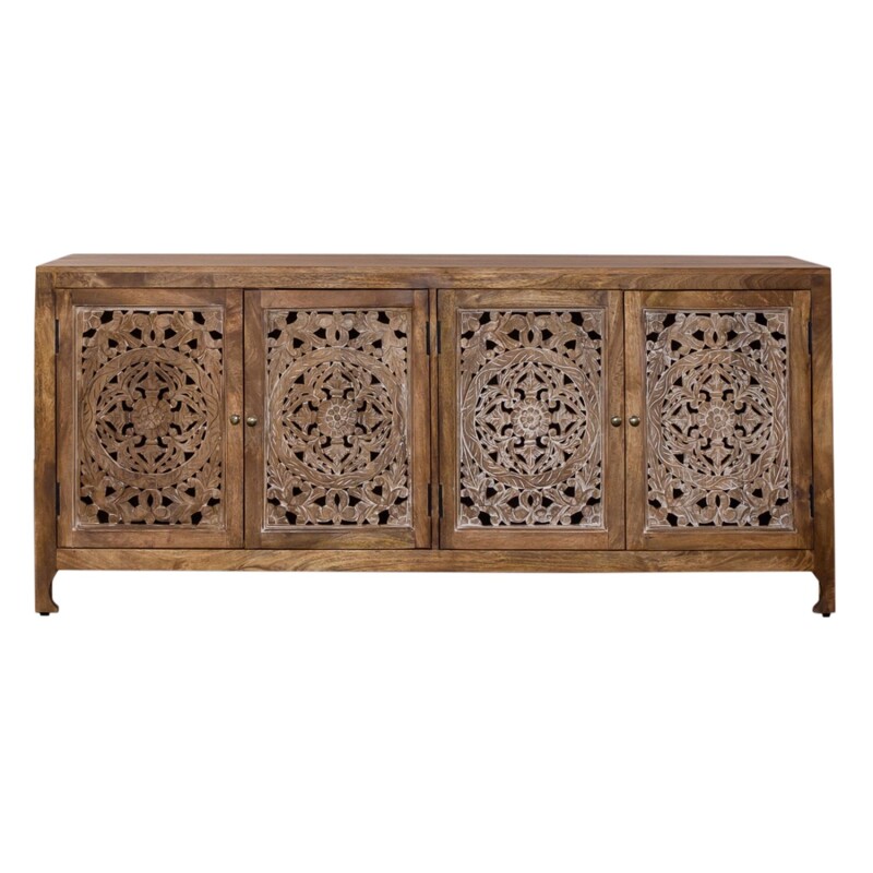 Marisol 74 Inch 4 Door Accent TV Stand 2077AC7432