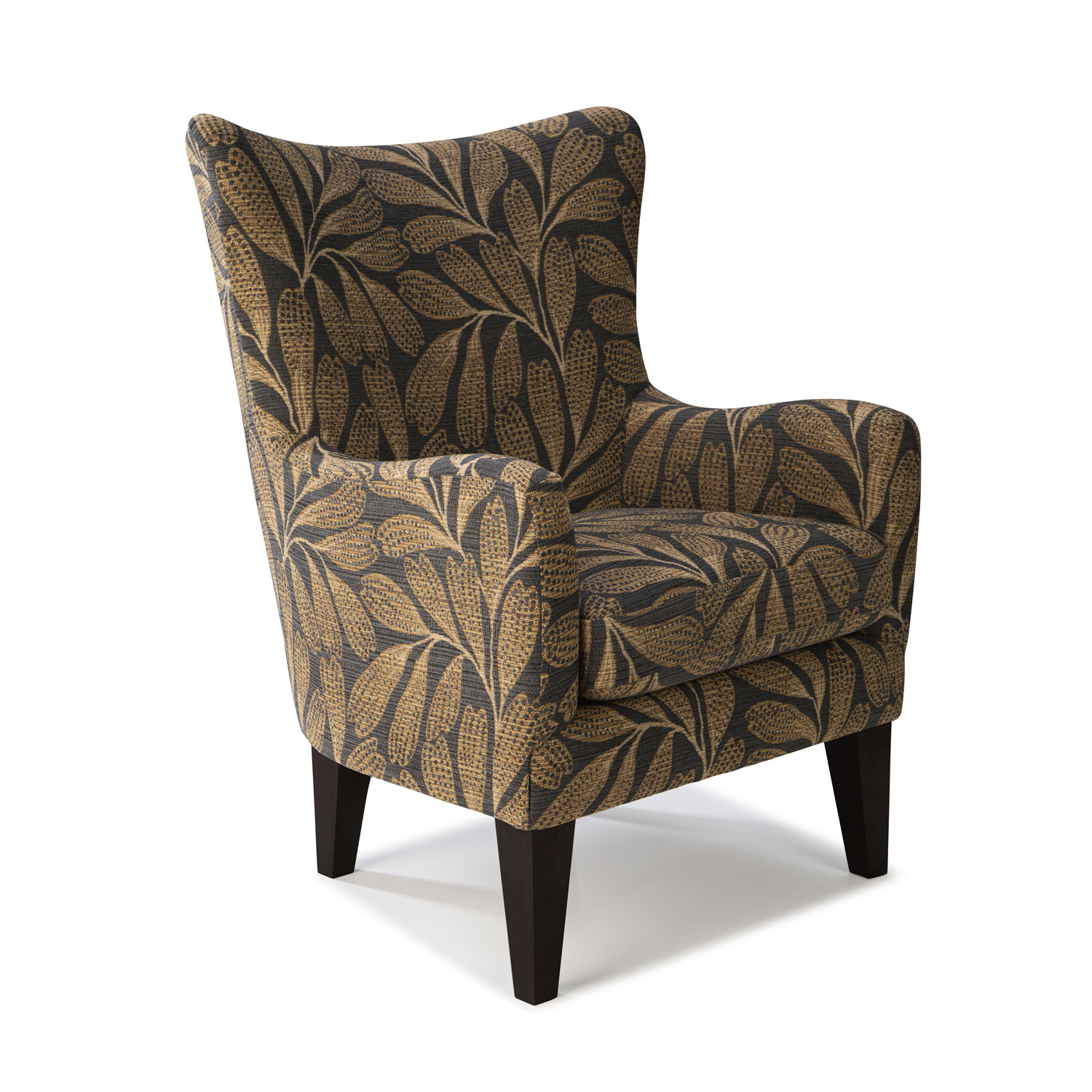 Novae - Transitionally Styled Wing Chair - Dark Walnut - 2080DW 2080DW