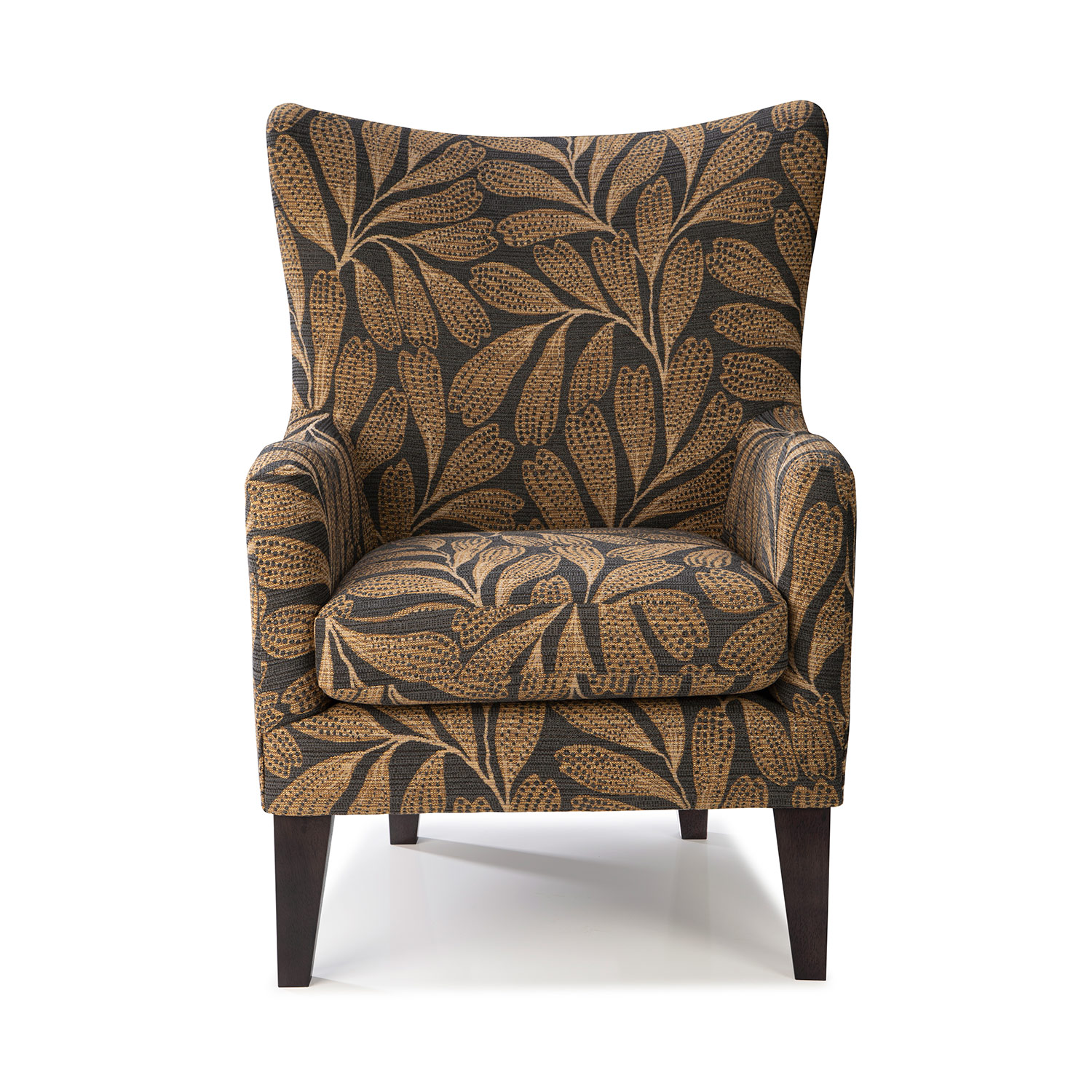 Novae - Transitionally Styled Wing Chair - Dark Walnut - 2080DW 2080DW