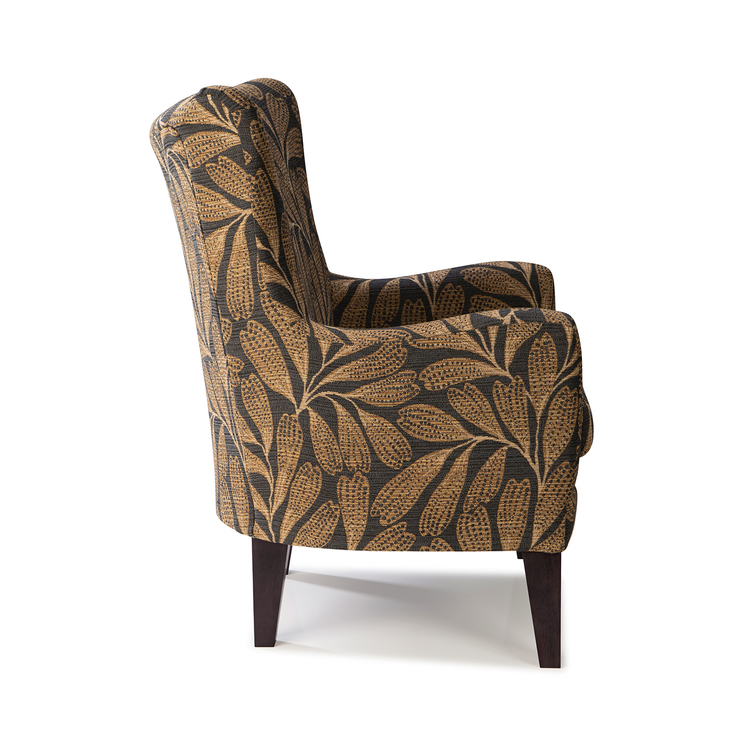 Novae - Transitionally Styled Wing Chair - Dark Walnut - 2080DW 2080DW