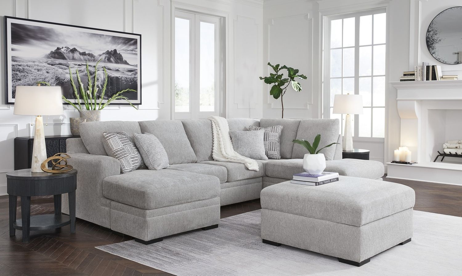Gabyleigh Ottoman with Storage In Nickel 2090411