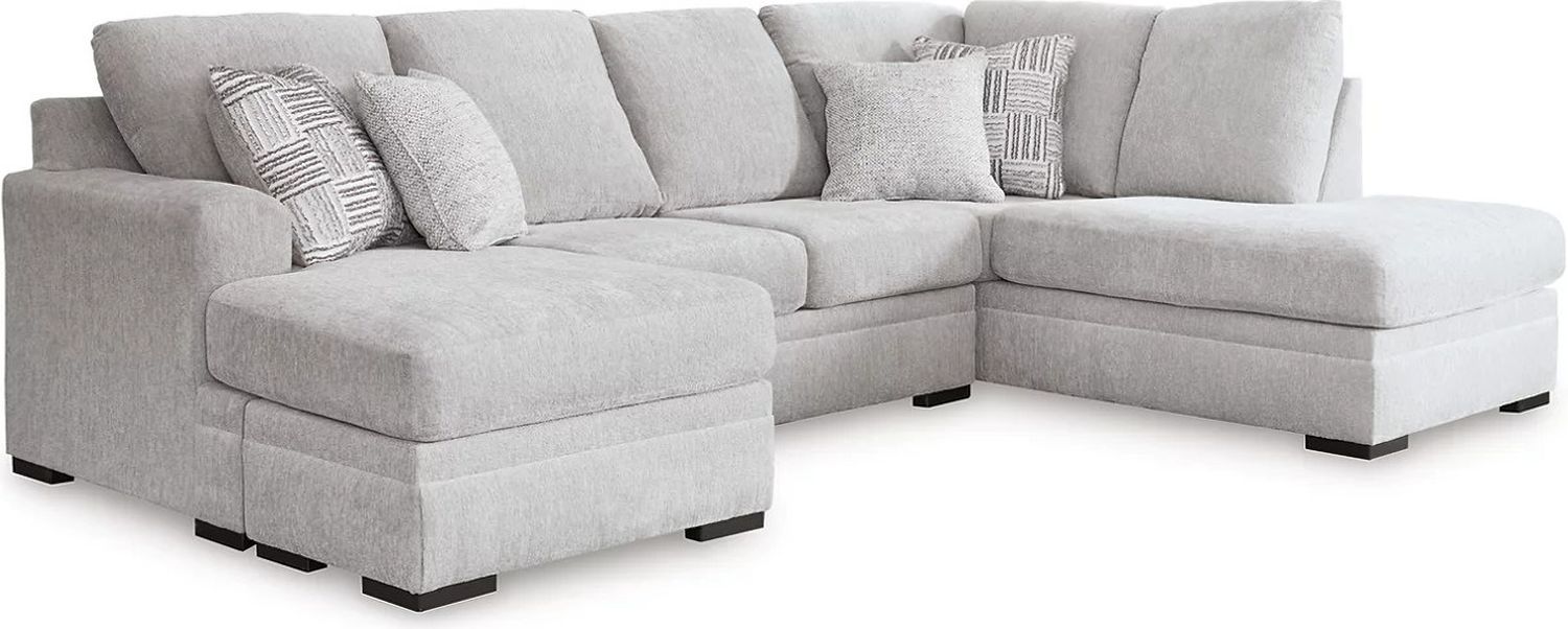 Gabyleigh 2-Piece Sectional With RAF Chaise In Nickel 20904S1